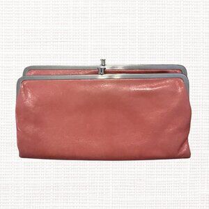 Hobo Pink Magnetic Large Wallet Lauren